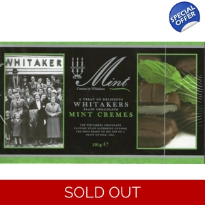 Whitakers Plain Chocolate Mint Cremes/ Creams Box